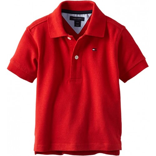 Tommy Hilfiger Camisa Polo Infantil Vermelha